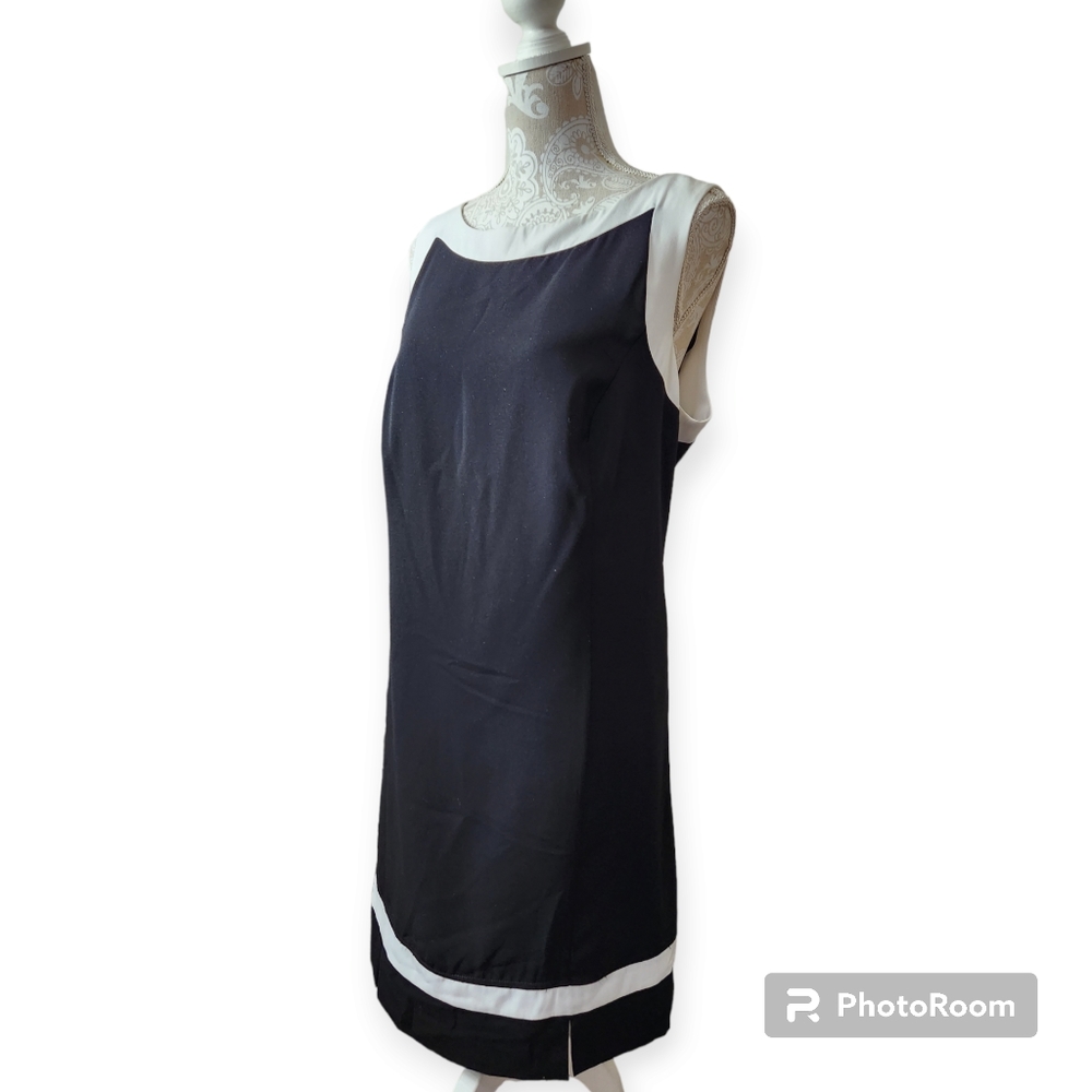 AGB Black and White Classic Colorblock Dress size 14W